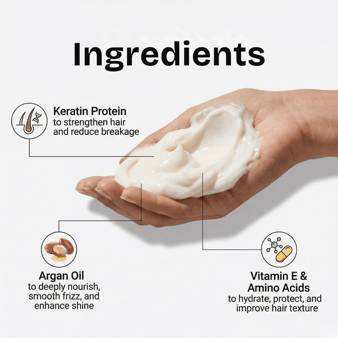 Hair Repair & Keratin & Argan Nourishing Mask - Image 7