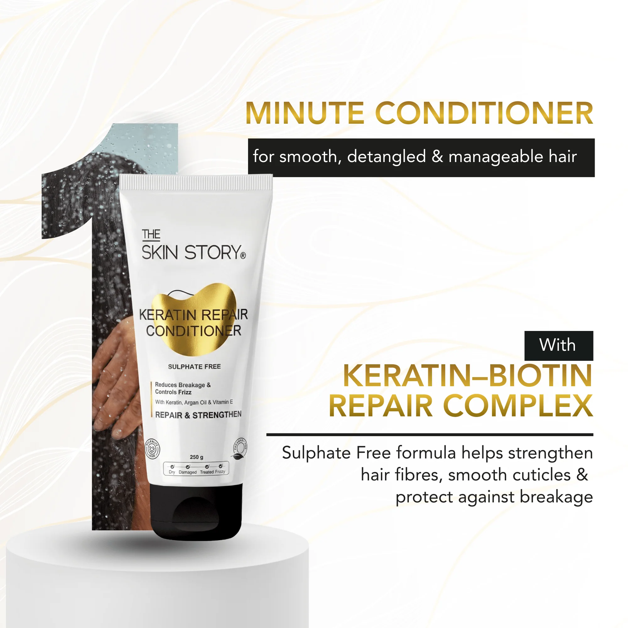 Sulphate Free Shampoo & Conditioner For Dry & Damaged Hair - Image 4