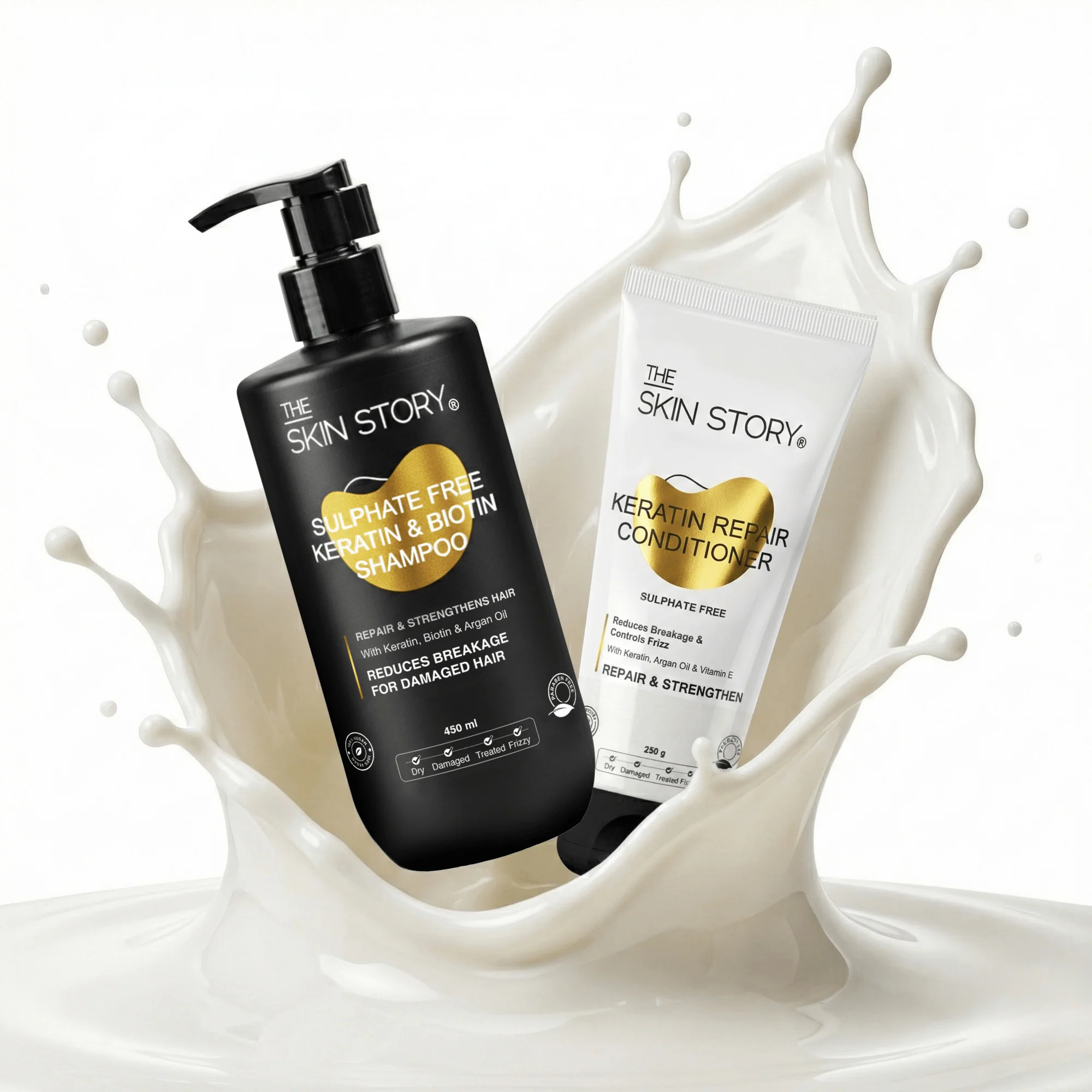 Sulphate Free Shampoo & Conditioner For Dry & Damaged Hair - Image 5